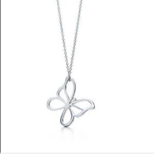 ✨HP✨Tiffany & Co Large Retired Butterfly Necklace